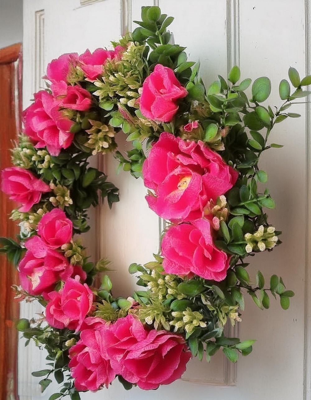 Use Faux Flowers for Your DIY Summer Wreath Ideas