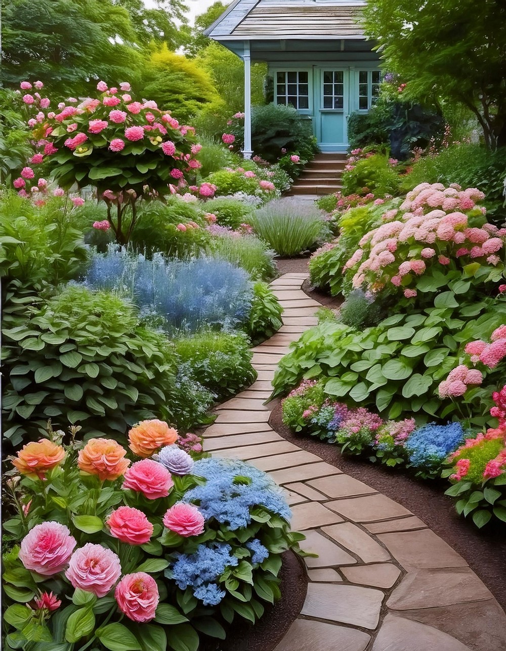 Vibrant Flower Beds and Borders