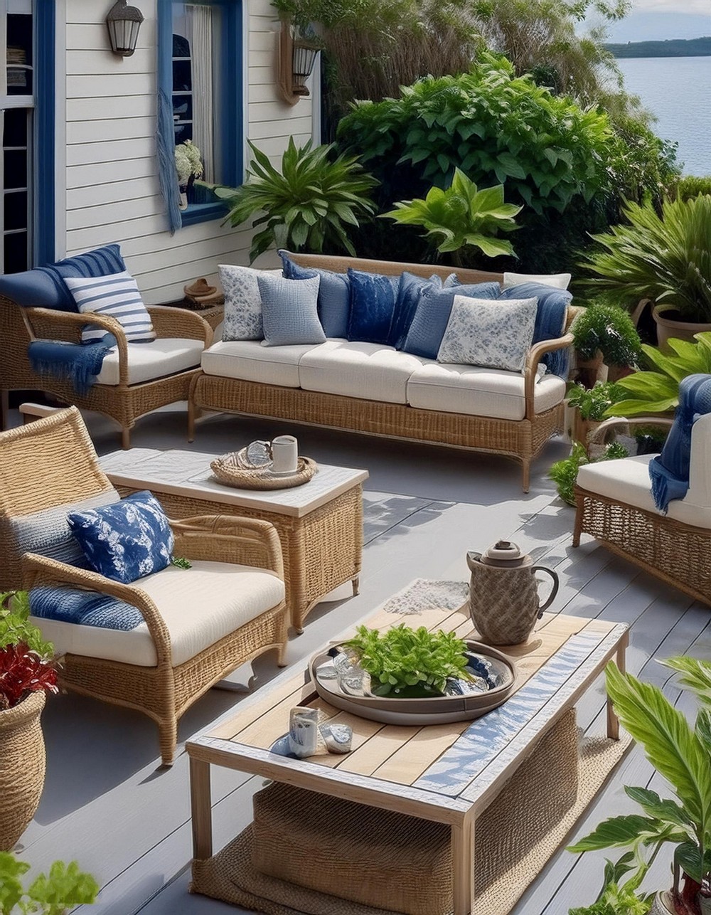 Wicker Patio Furniture for a Coastal Vibe