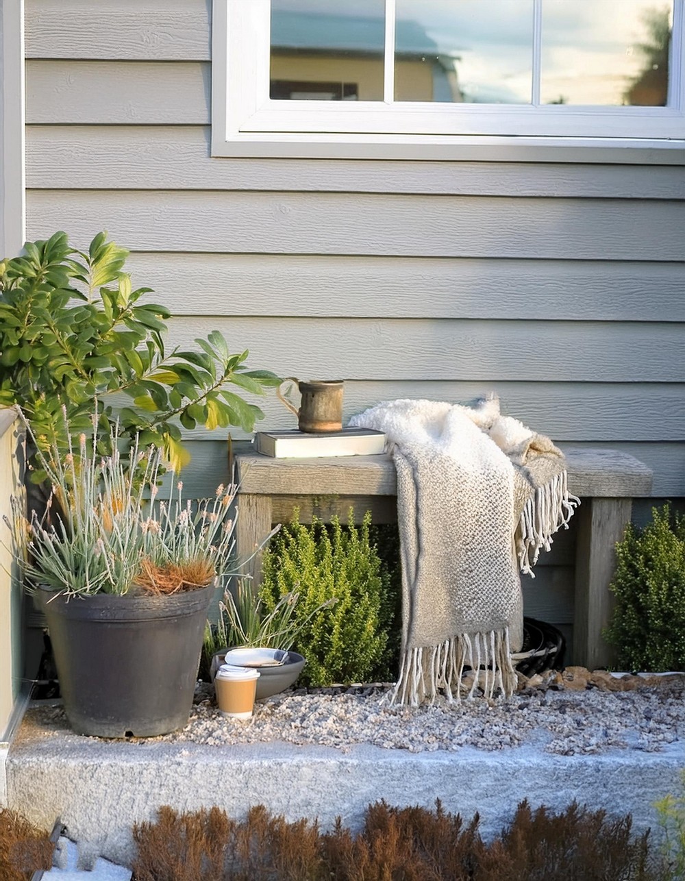 Wood Stump Bench DIY