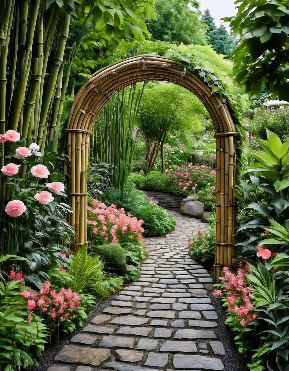 Bamboo arch