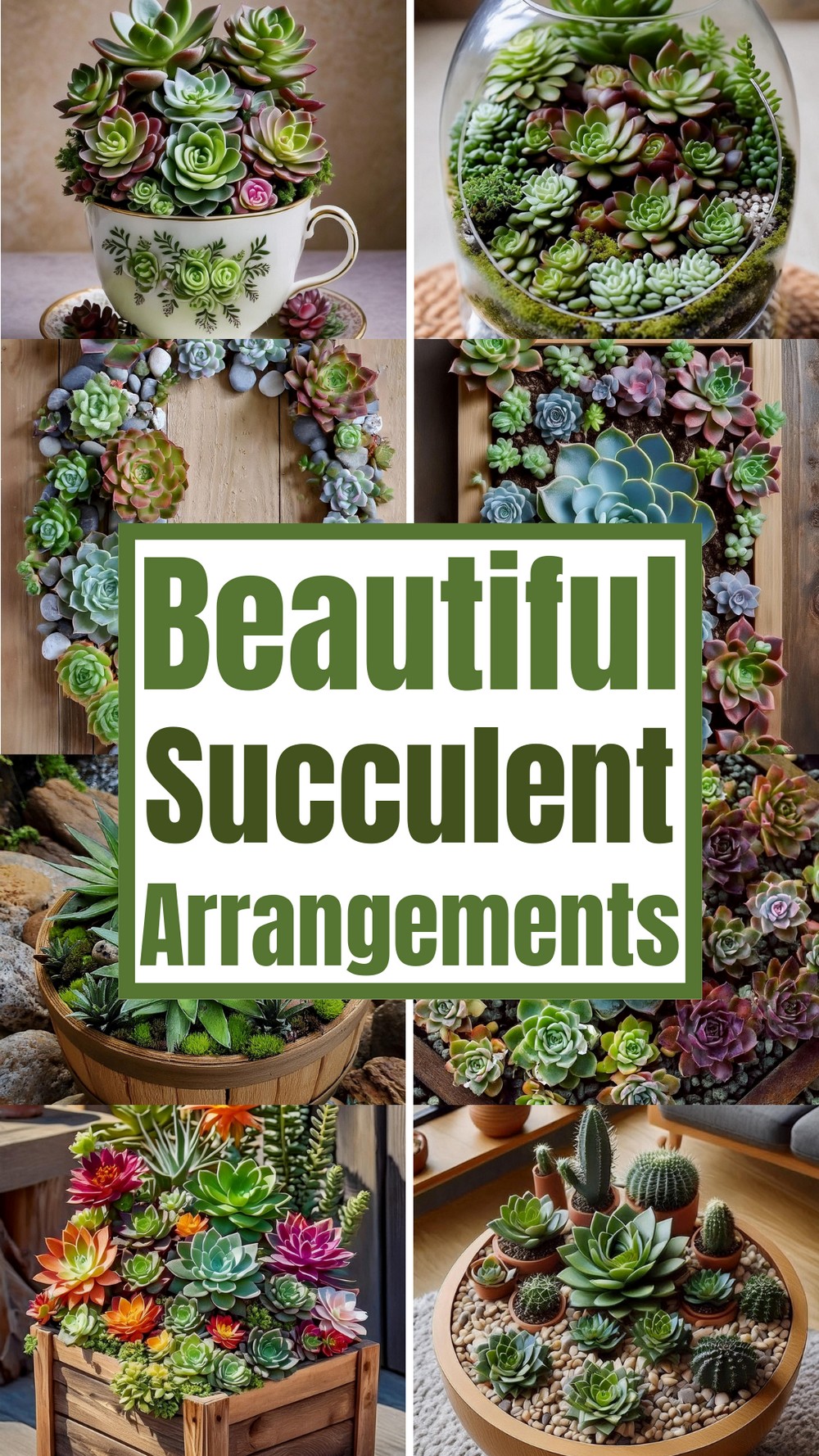 Beautiful Succulent Arrangements