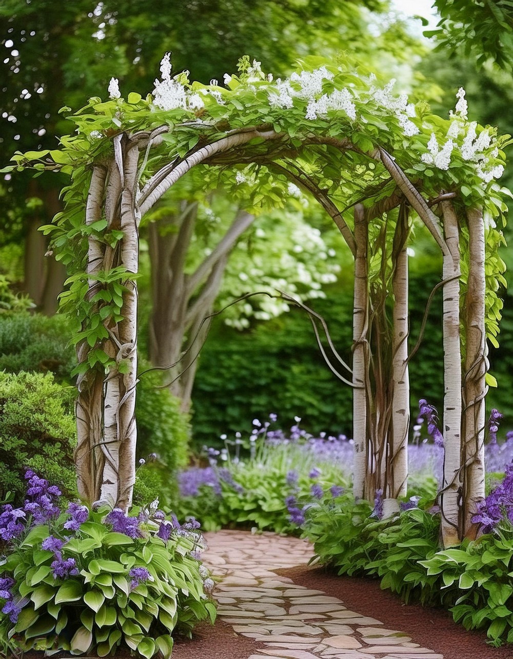 Birch arbor