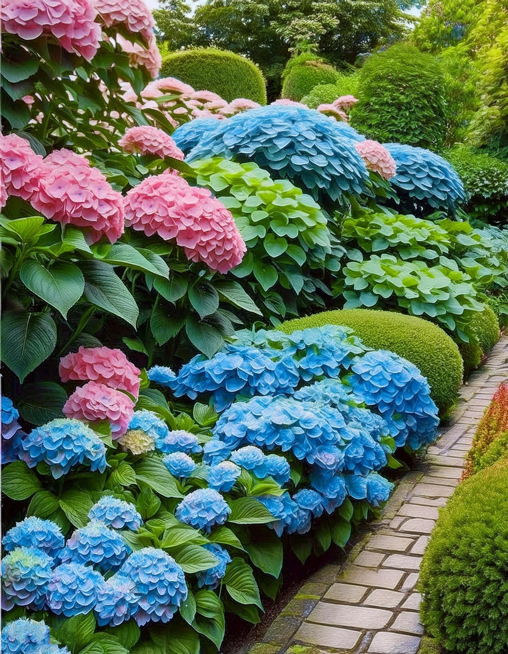 Hydrangea Hedge Borders