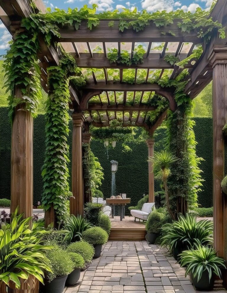 Pergola with Vertical Garden