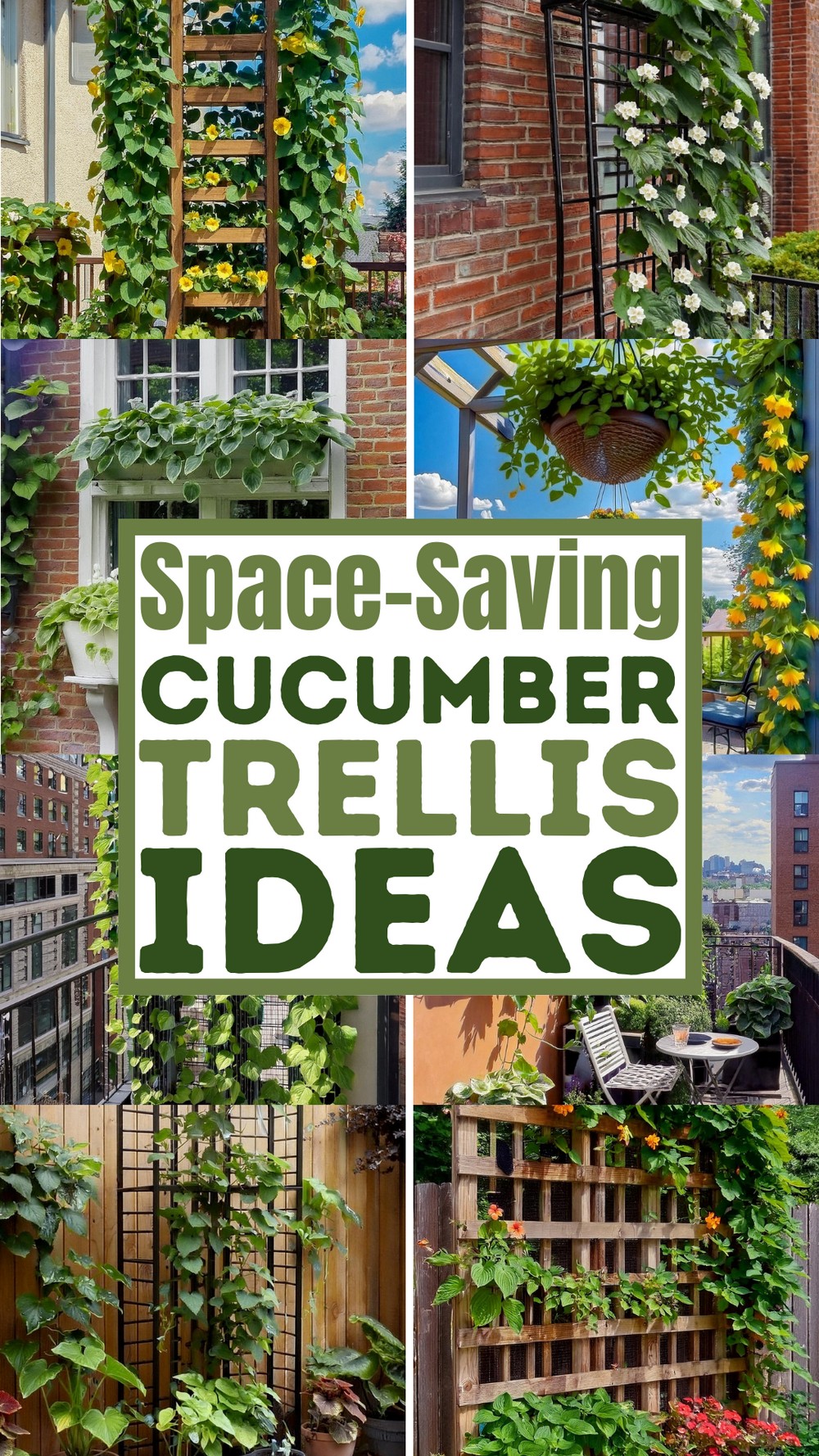 Space-Saving Cucumber Trellis Ideas