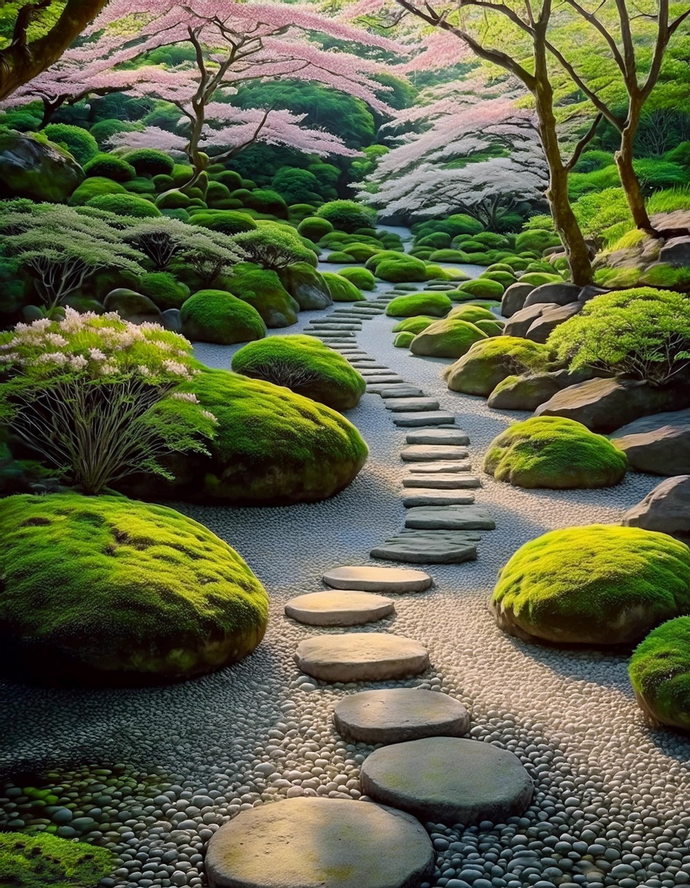 Stepping Stones and Pebble River Beds