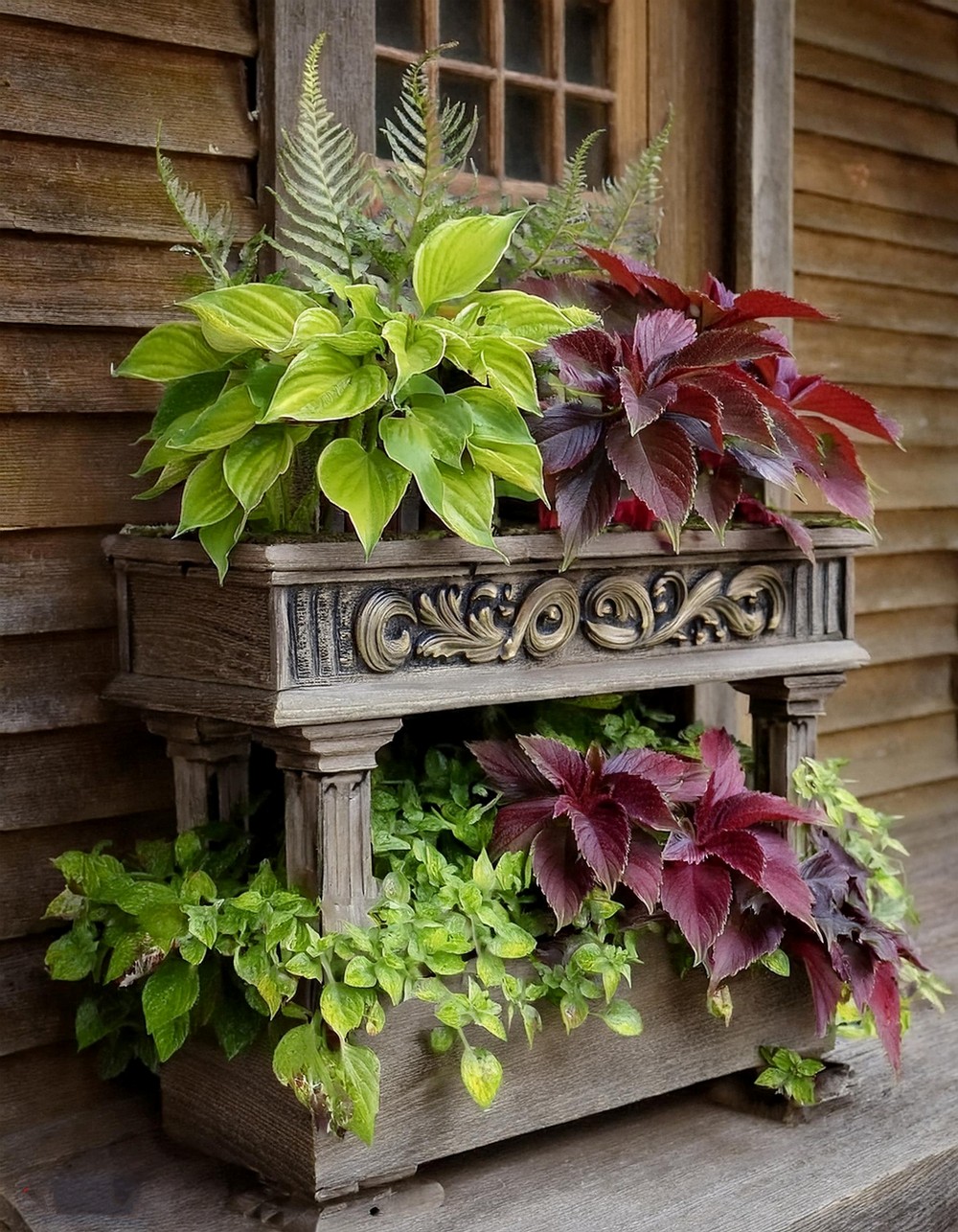 Whimsical Wooden Planter Design